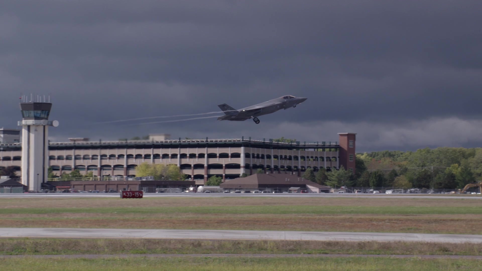 Army jet at Burlington International Airport